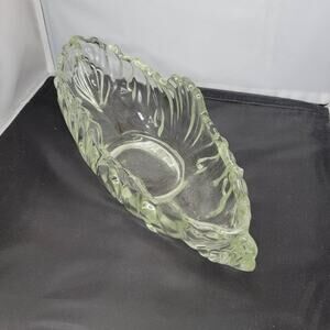 Vintage Jeanette Glass Gondola Centerpiece Oval fruit console bowl serving glass